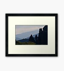 Vertical rocks Framed Print