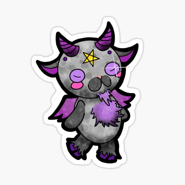 "Happy little Baphomet" Sticker for Sale by AnnaTrimmel Redbubble