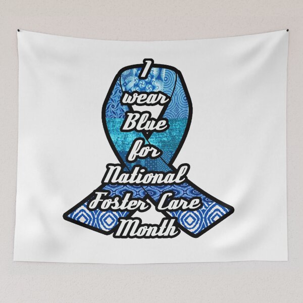 Item preview,  I wear blue for National Foster Care Awareness Month  designed and sold by artbyomega.