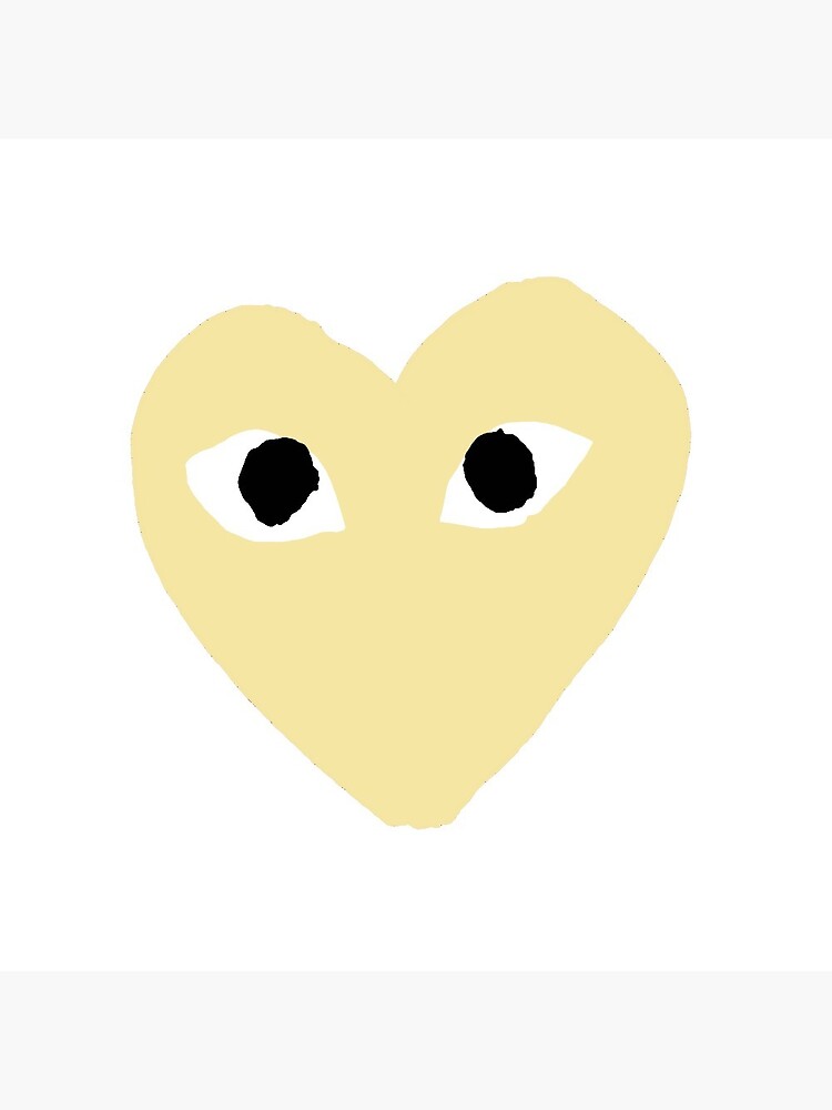 cdg yellow heart