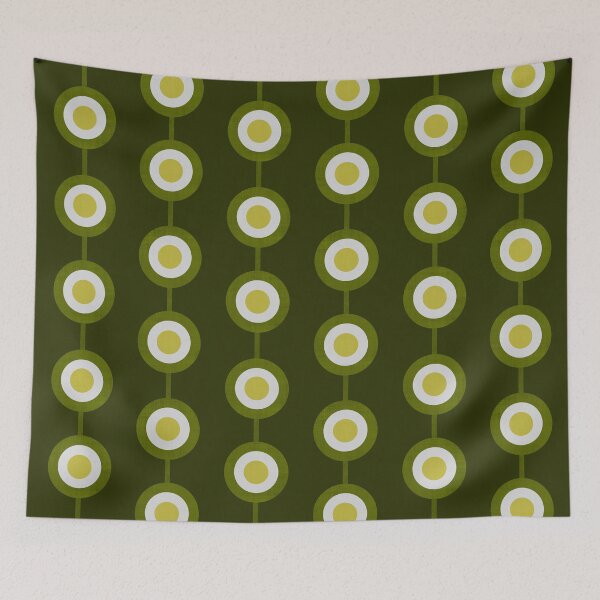 Item preview, Bullseye Dots in Avocado Green designed and sold by The Wellington Boot.