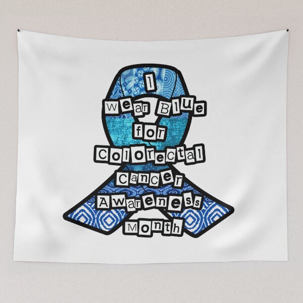 Item preview, I wear blue for colorectal awareness month  designed and sold by artbyomega.