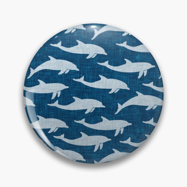 Item preview, Dolphins - blue - nautical summer  designed and sold by littlearrow.