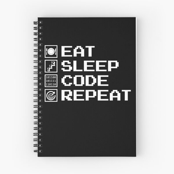 Item preview, Eat Sleep Code Repeat Binary Code Computer Programmer Gear designed and sold by DynamicDesign.