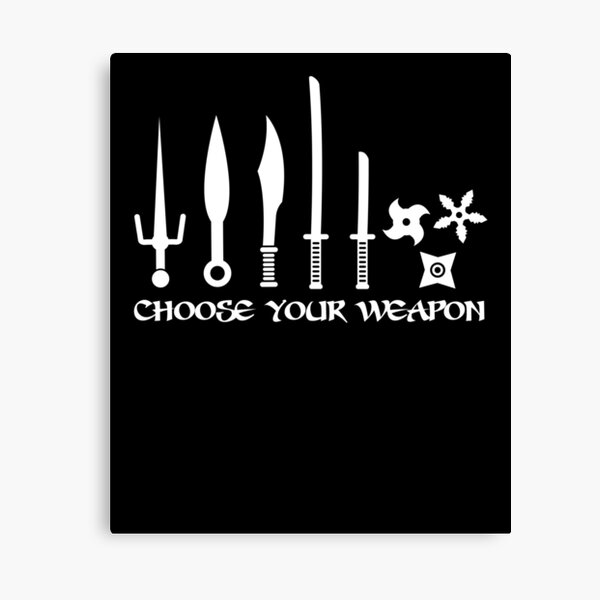 Choose Your Weapons Wall Art Redbubble - roblox assassin 2018 easter event knives