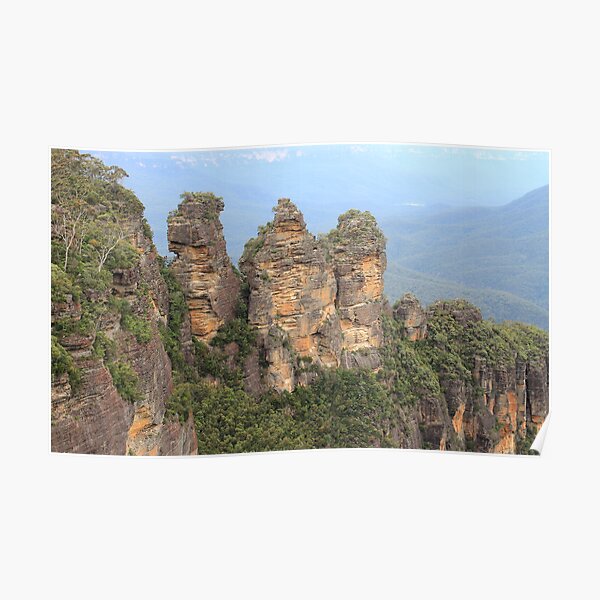 Three Sisters Blue Mountains Poster
