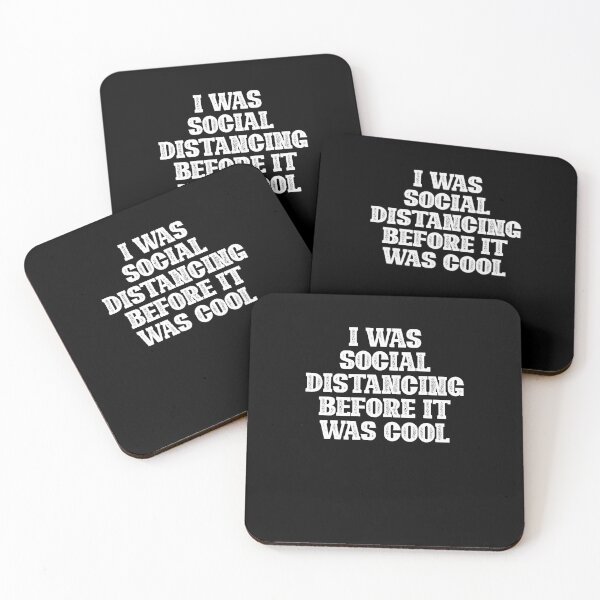 Item preview, I Was Social Distancing Before It Was Cool Shirt Introvert T-Shirt designed and sold by thehafdesigner.