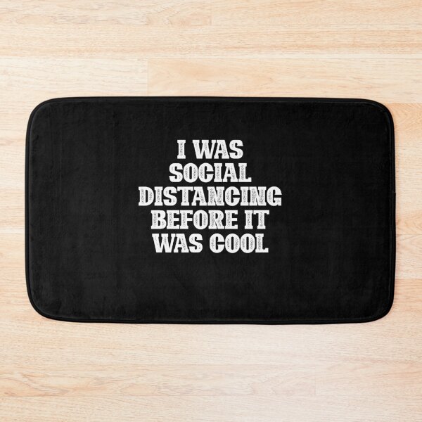 Item preview, I Was Social Distancing Before It Was Cool Shirt Introvert T-Shirt designed and sold by thehafdesigner.
