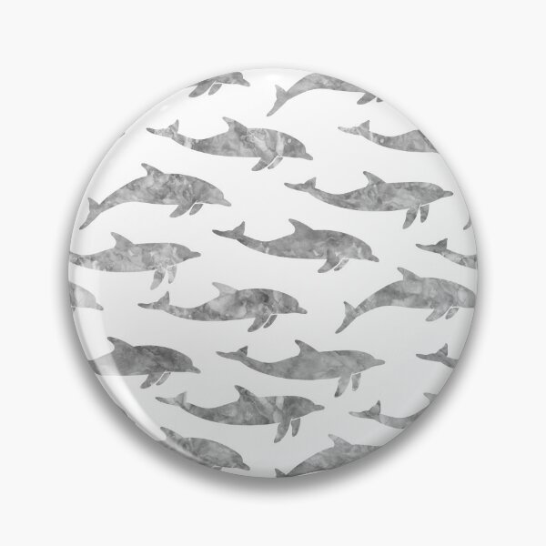 Item preview, Dolphins - watercolor grey - nautical summer  designed and sold by littlearrow.