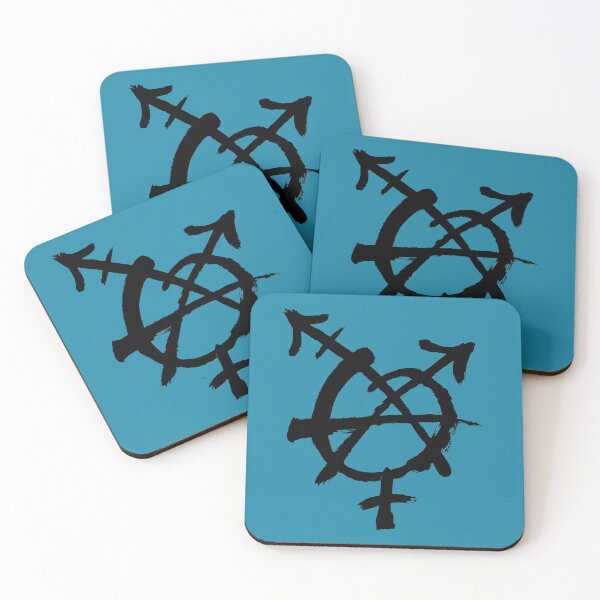 Item preview, Trans Anarchy Black designed and sold by stitchling.