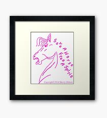 Save A Horse, Free A Spirit Framed Print