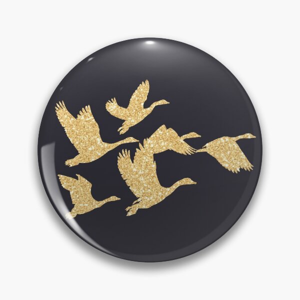 Item preview, Glitter effect birds flying geese flock designed and sold by TheElkWillow.