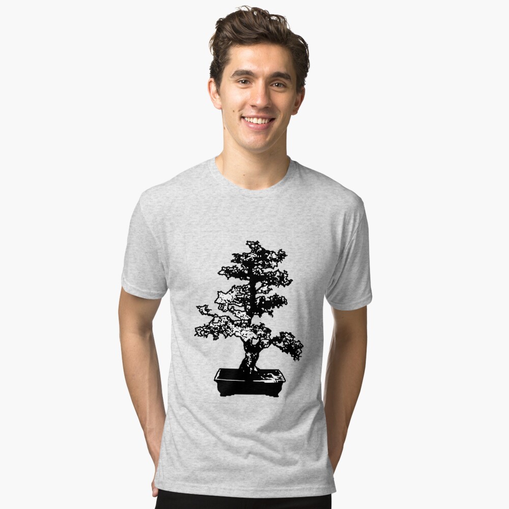 Black and White Bonsai Tree