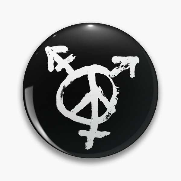 Artikelvorschau, Transgender / Frieden in Weiß entworfen und verkauft von stitchling.