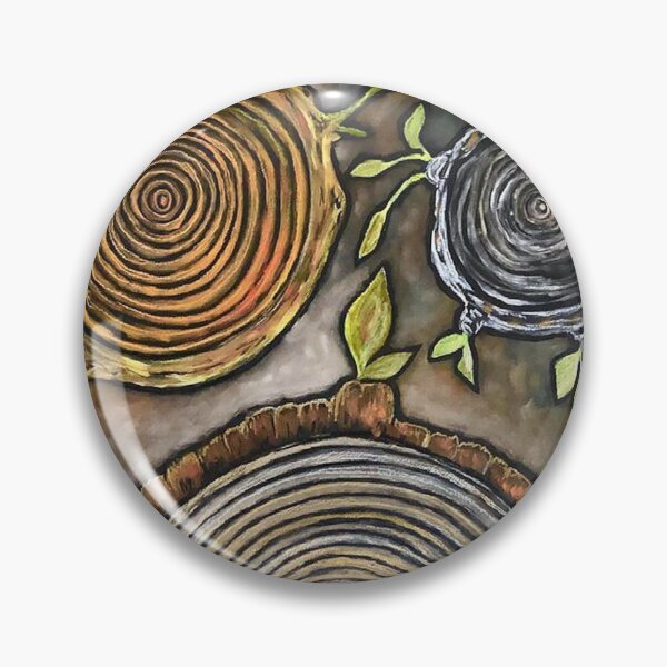 Item preview, Three Ringed Forest / Nature / Tree Ring Art / Sprouts / Plants / Tree Hugger / Tree love designed and sold by artenvironments.