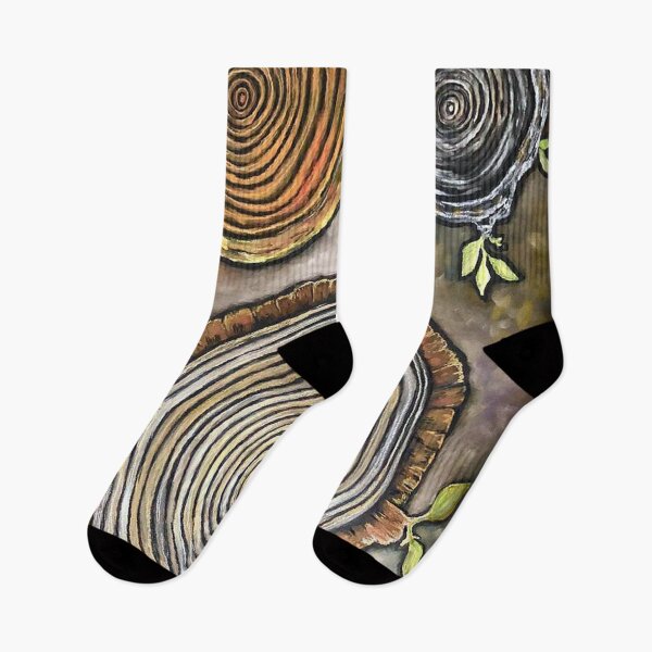 Item preview, Three Ringed Forest / Nature / Tree Ring Art / Sprouts / Plants / Tree Hugger / Tree love designed and sold by artenvironments.