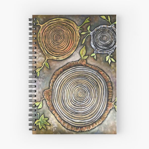 Item preview, Three Ringed Forest / Nature / Tree Ring Art / Sprouts / Plants / Tree Hugger / Tree love designed and sold by artenvironments.