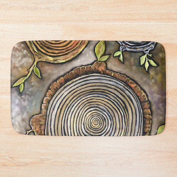 Item preview, Three Ringed Forest / Nature / Tree Ring Art / Sprouts / Plants / Tree Hugger / Tree love designed and sold by artenvironments.