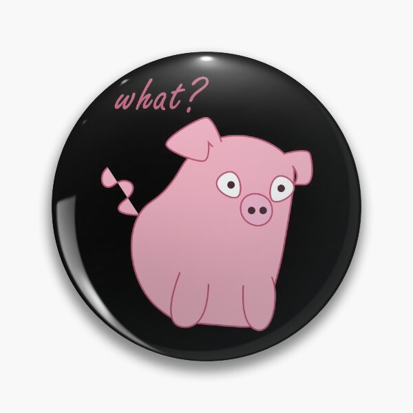 Item preview, What? Funny, cute pig design designed and sold by Maxaint.