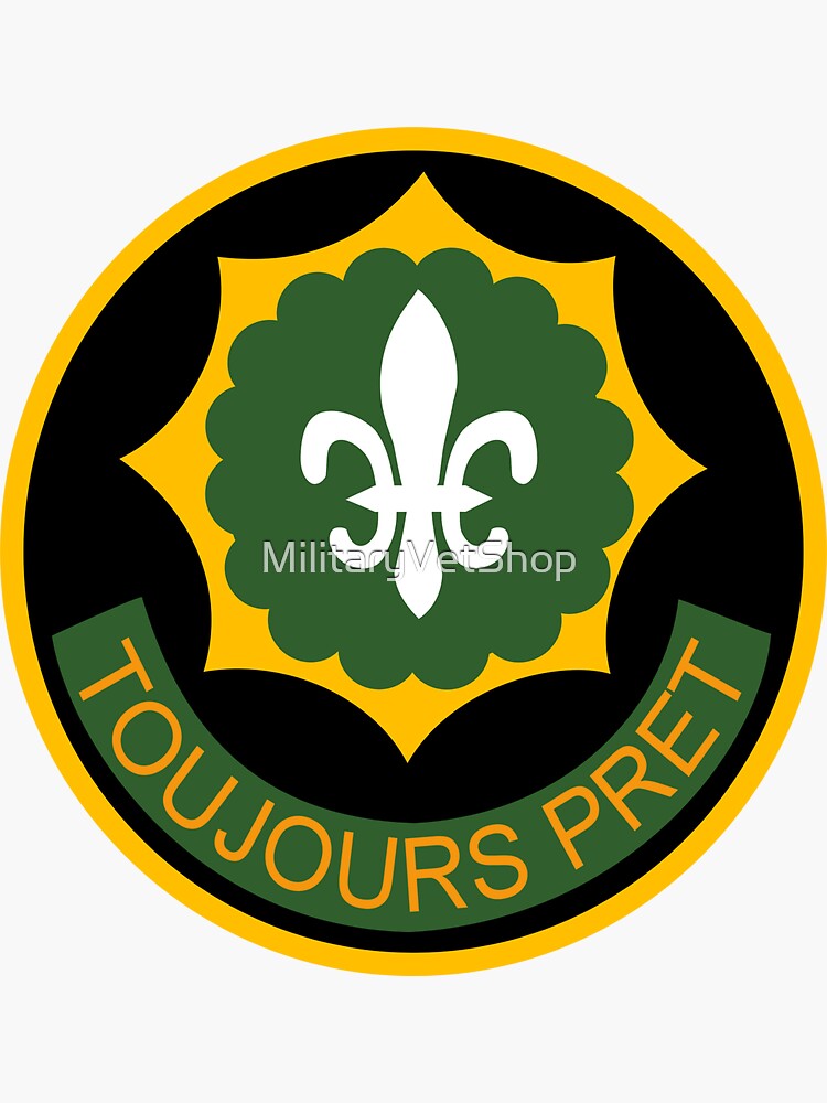 Thumbnail 3 of 3, Sticker, 2nd Armored Cavalry - Toujours Pret designed and sold by MilitaryVetShop.