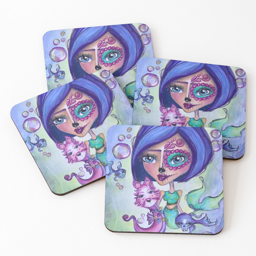 Item preview, Coasters (Set of 4) designed and sold by RuffledAndPunk.