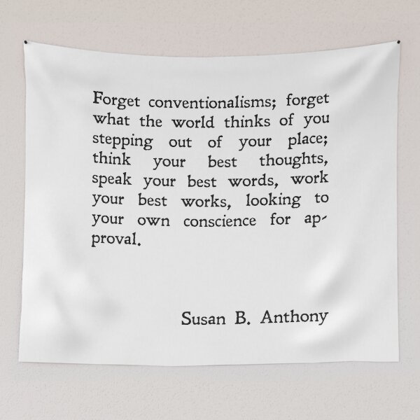 Item preview, Susan B Anthony "Approval" Quote designed and sold by Cassia Kuhn.