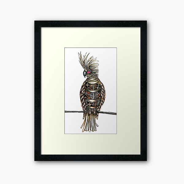 Steampunk cockie Framed Art Print