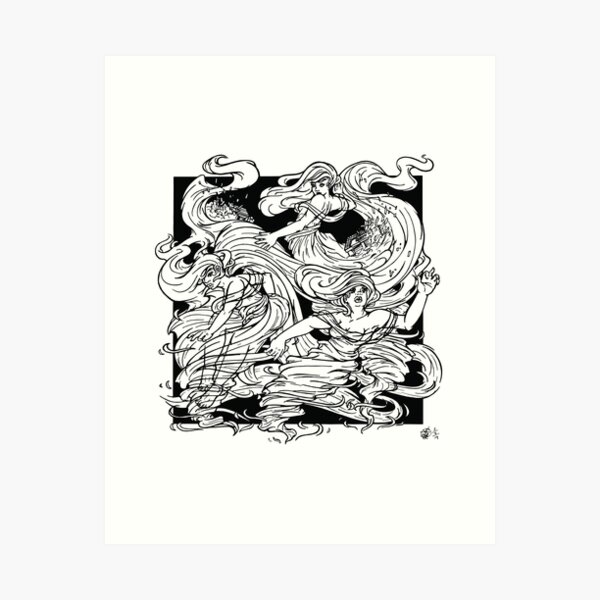 Twister Sisters Art Print