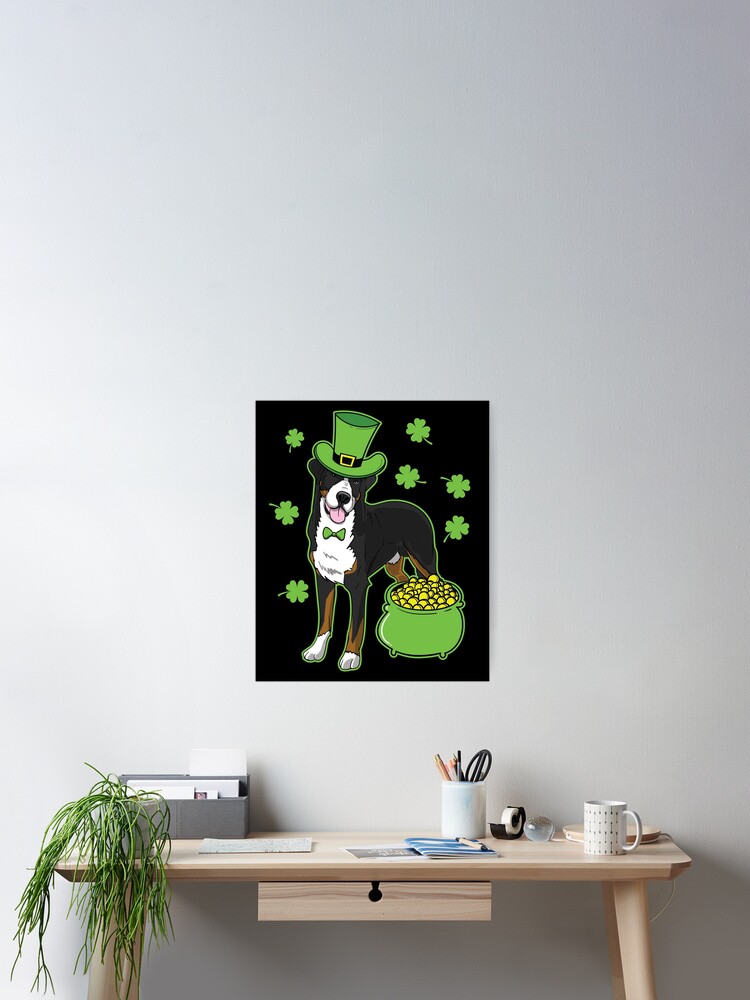 Greater Swiss Mountain Dog St Patricks Leprechaun Shamrock T-Shirt Greater Swiss Mountain Dog St Patricks Leprechaun Shamrock T-Shirt