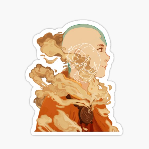 Avatar The Last Airbender Aang Sticker - Sticker Mania