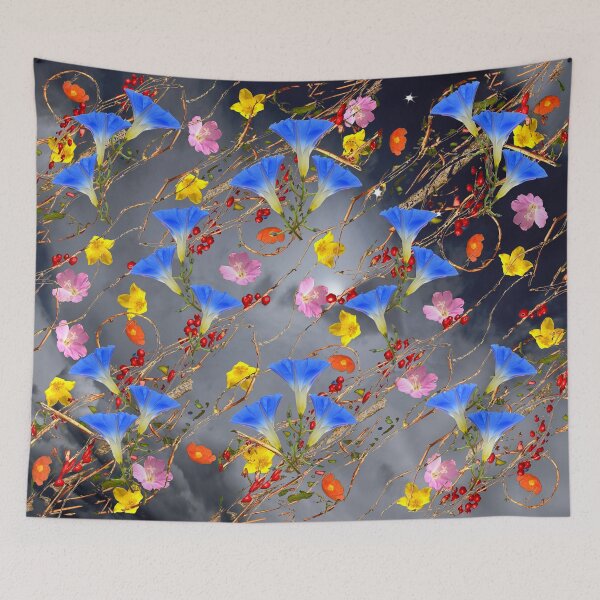Item preview, Flowers Dance in the Hedgerows at Night designed and sold by MigBardsley2.