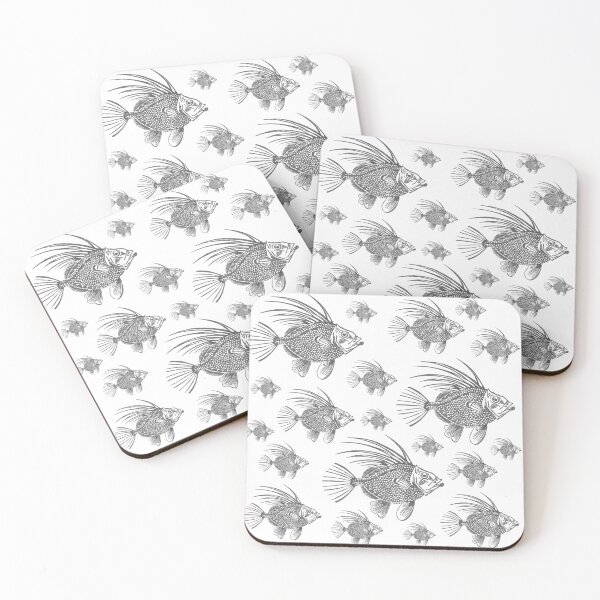 Item preview, Grey school of John Dory fish designed and sold by Elena Casiglio.