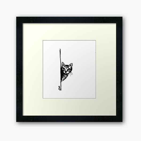 Item preview, Curious French Cat designed and sold by sophiapainted.