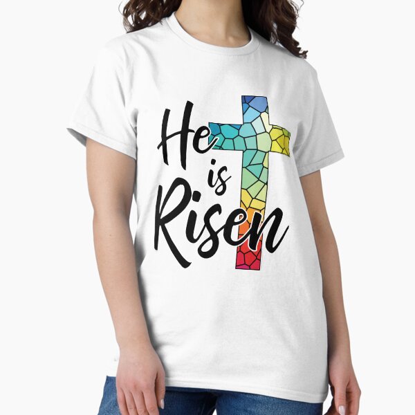Item preview, He is Risen, Matthew 28:6 © GraphicLoveShop designed and sold by Graphic Love Shop.