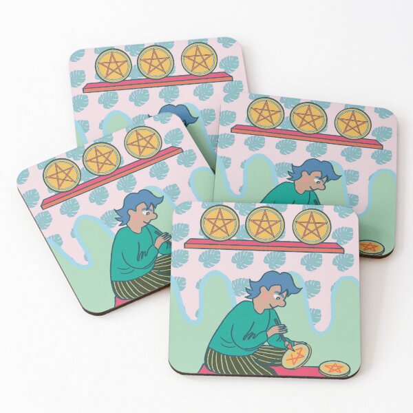 Item preview, Eight of Pentacles designed and sold by abbeyrosete.
