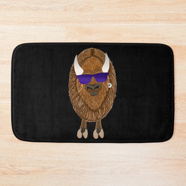 Item preview, Cool Bison with glasses and earrings Buffalo Emoji designed and sold by Lighvision.