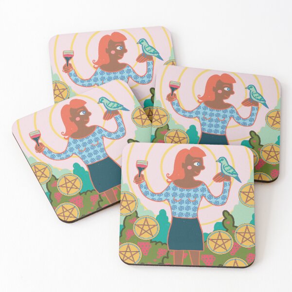 Item preview, Nine of Pentacles designed and sold by abbeyrosete.