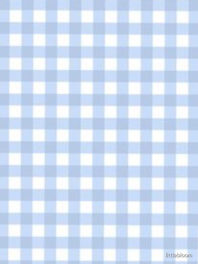 Light Blue Plaid/Checkered Aesthetic Pattern | Photographic Print