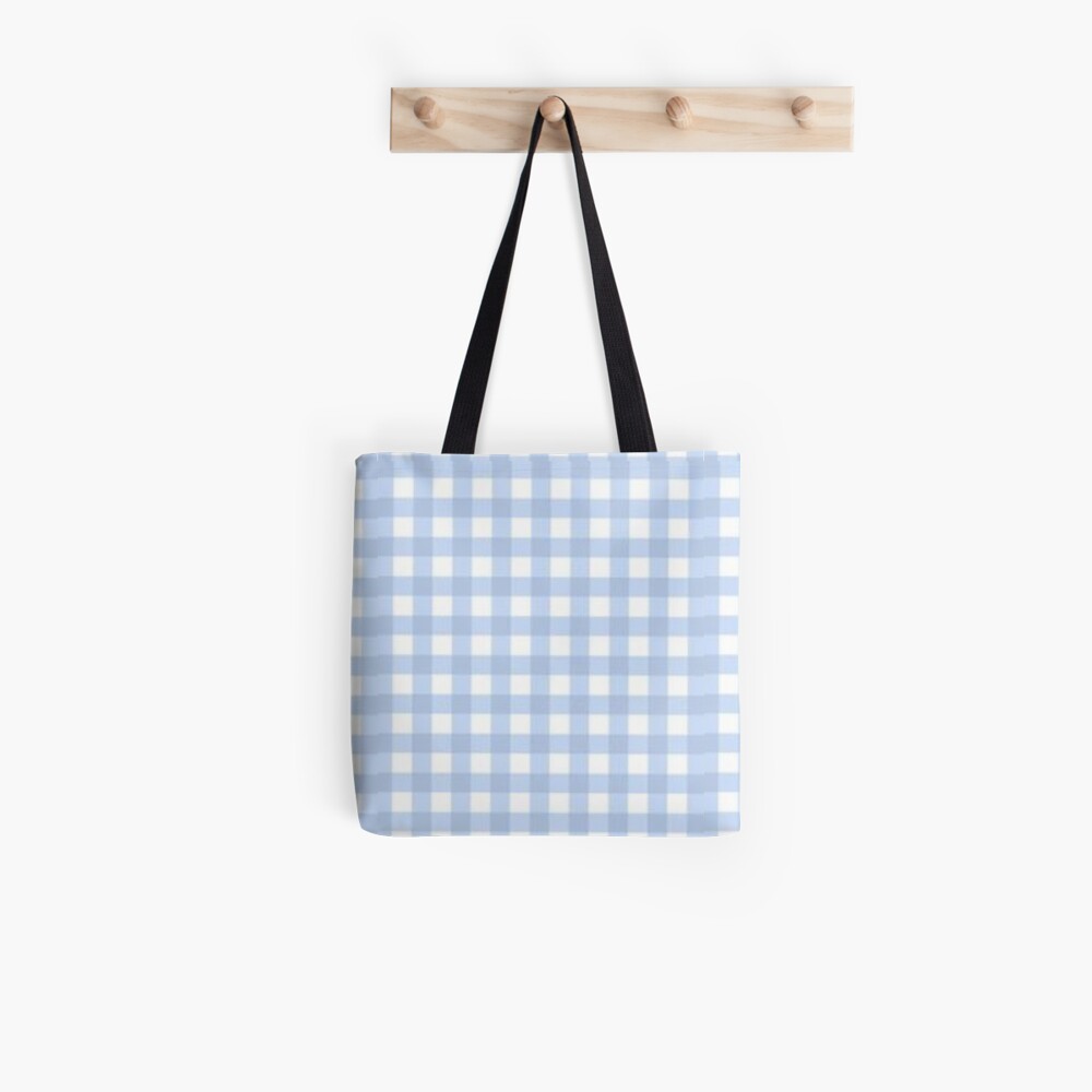 2D Handbag Checkered Dark Blue