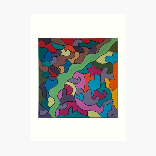 Follow the colours - Kizd Art Print