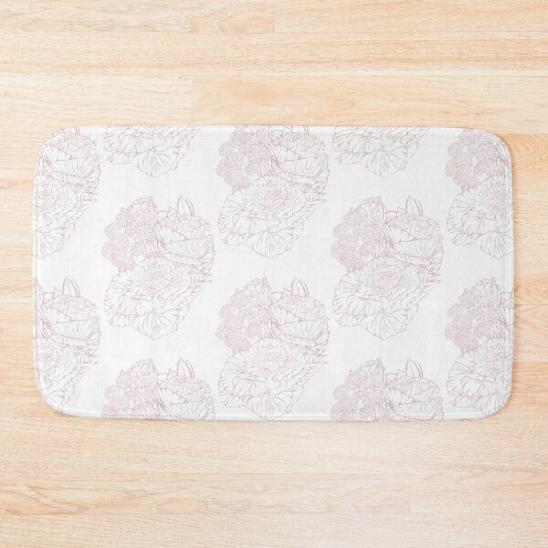 Item preview, Monochrome cabbage rose bouquet - pink and white designed and sold by heydaydesign.