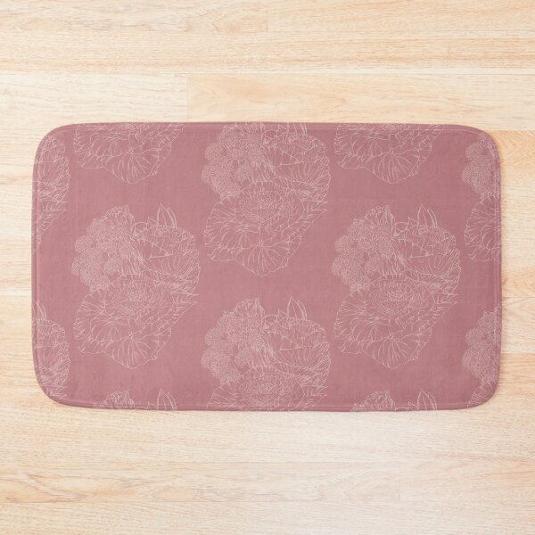 Item preview, Monochrome cabbage rose bouquet - rose pink designed and sold by heydaydesign.