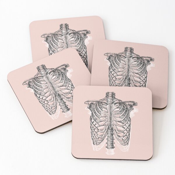 Item preview, Anatomical Ribcage • Pastel Pink • Pastel Goth designed and sold by Rike Mayer.