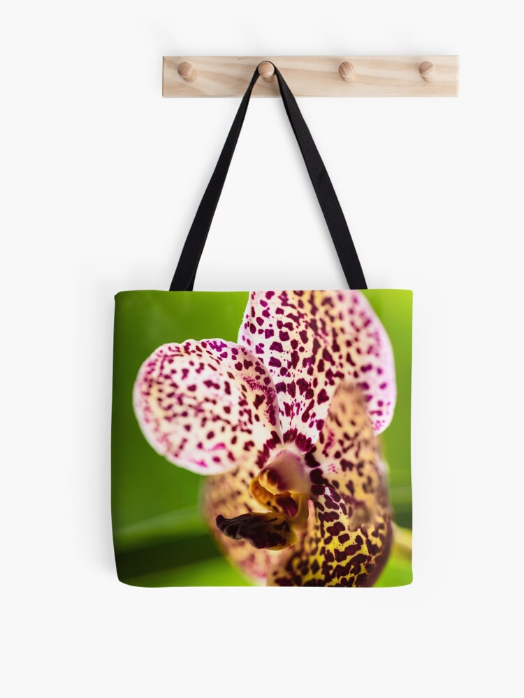 Tote bag « Fleur d'orchidée Vanda tachetée noire », par fotoluminate |  Redbubble