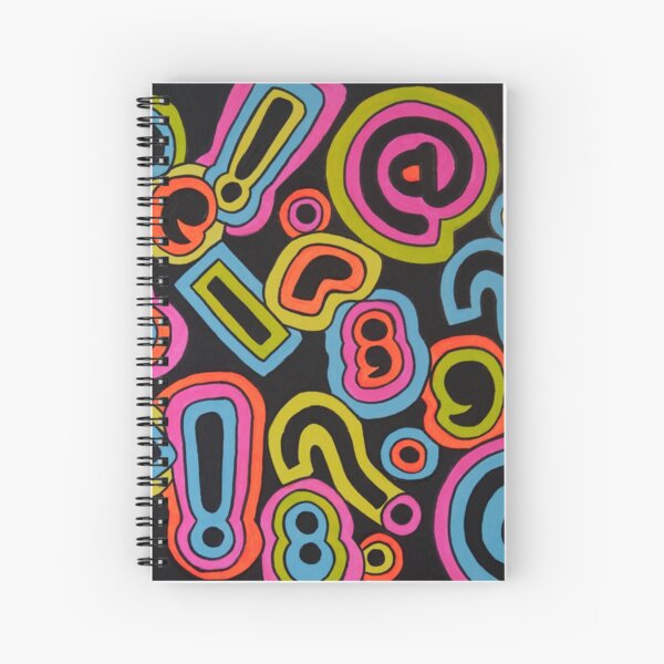 Neon Socializing - Kizd Spiral Notebook