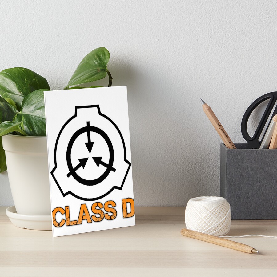 SCP foundation Class D Sticker for Sale by Jack O TV