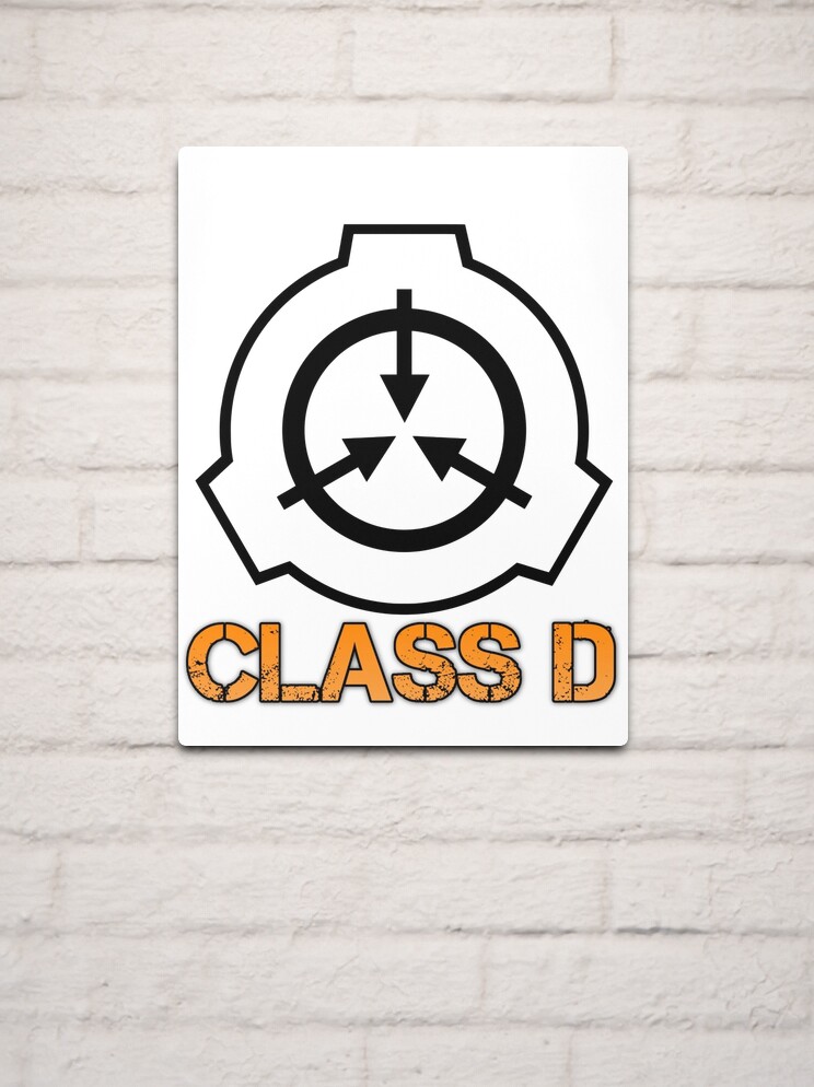 SCP foundation Class D Metal Print for Sale by Jack O TV