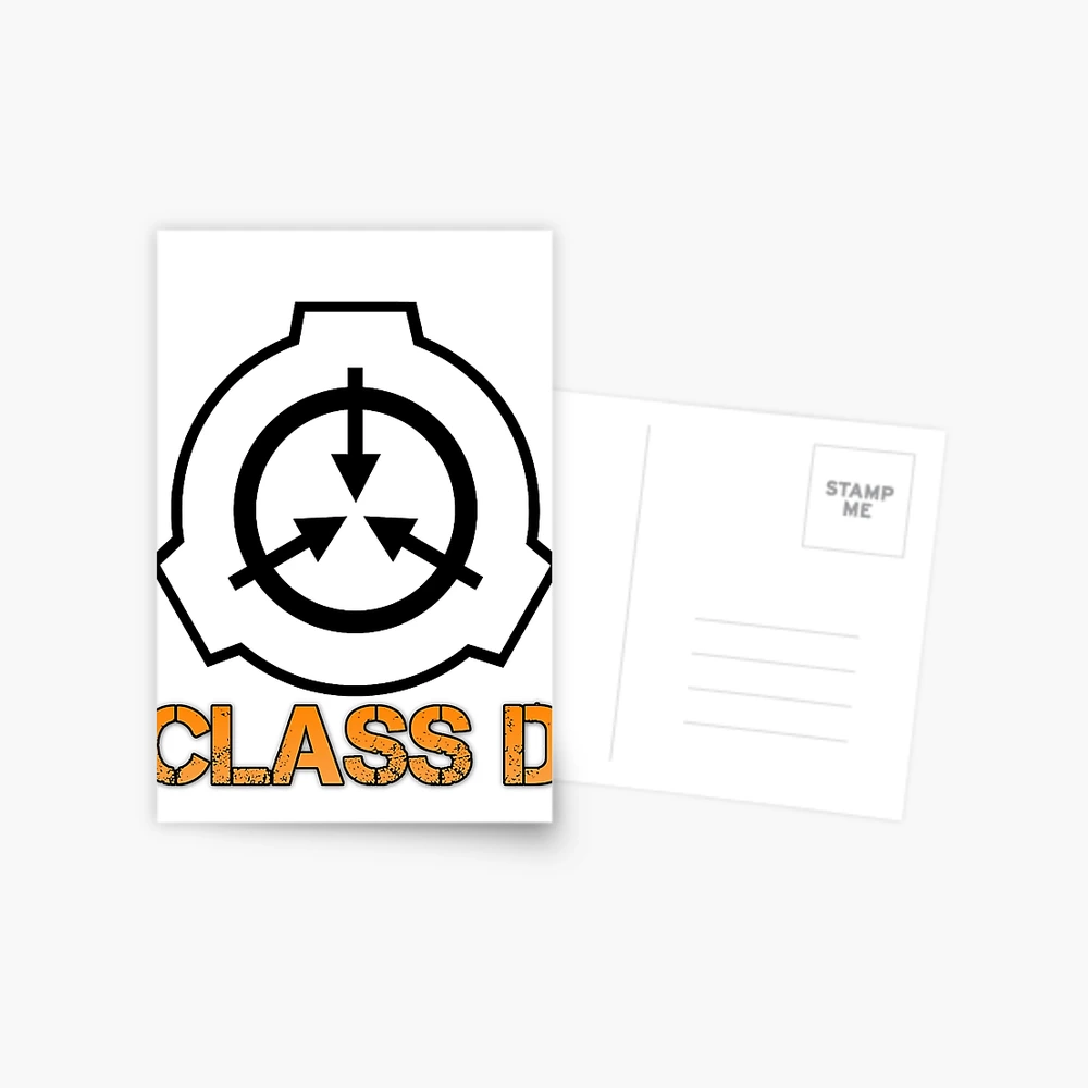 SCP foundation Class D Postcard for Sale by Jack O TV