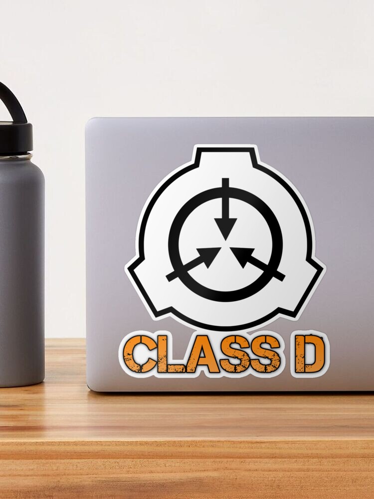 SCP foundation Class D Sticker for Sale by Jack O TV
