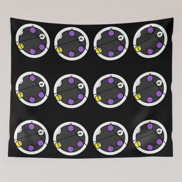 Item preview, Nonbinary in Circular Gallifreyan in Nonbinary Colors Transparent designed and sold by CaelanPride.